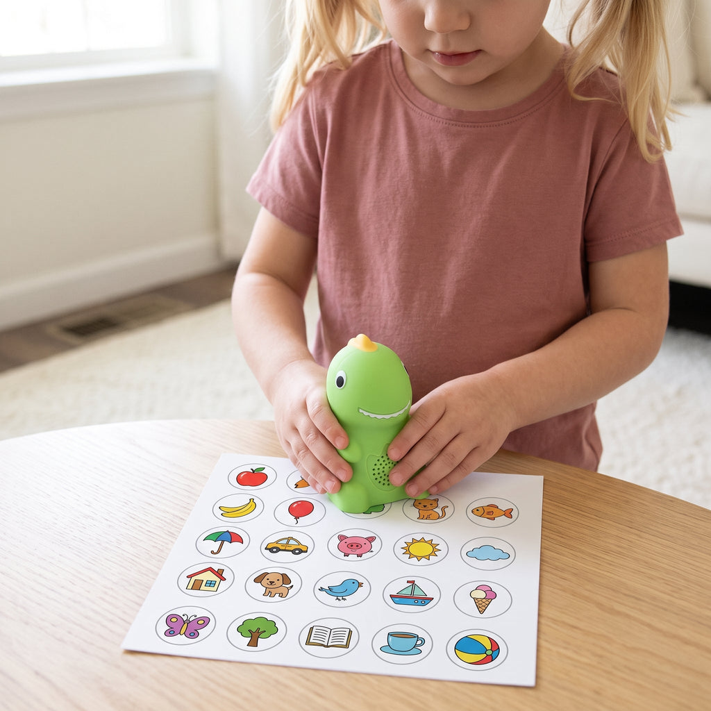 Dinosaur Talking Flash Cards, 148-Card Phonics Reader & Sticker Set