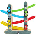 Wooden Car Ramp Toy with 4 Racing Cars