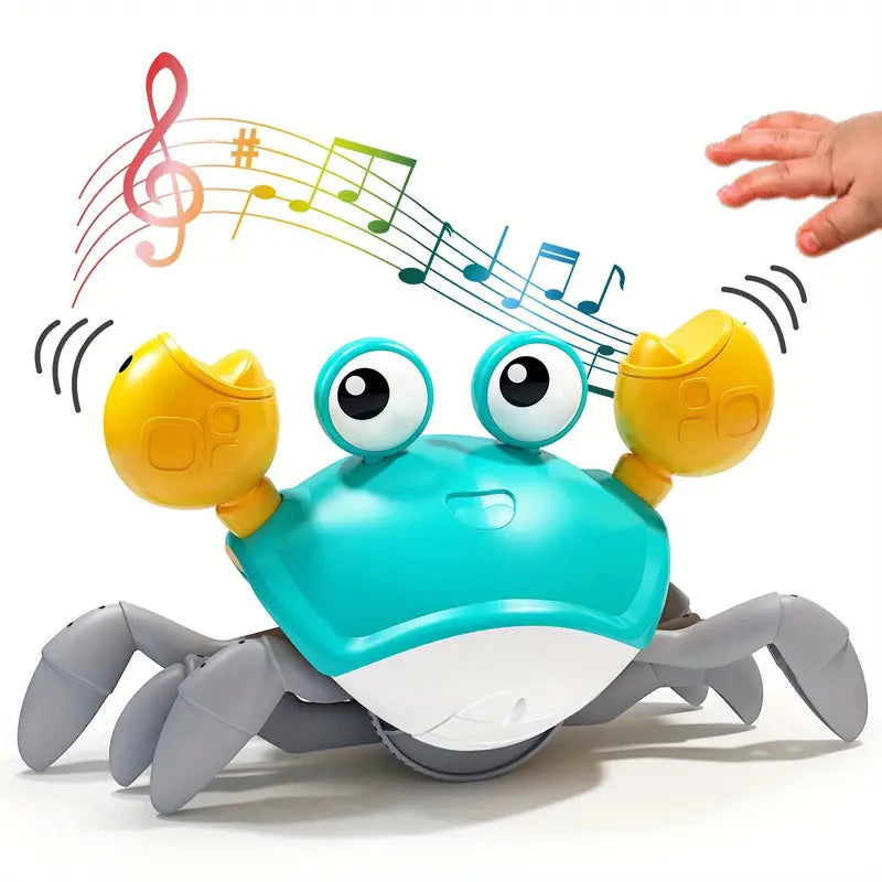 Crawling Crab Sensory Toy with Music and Motion