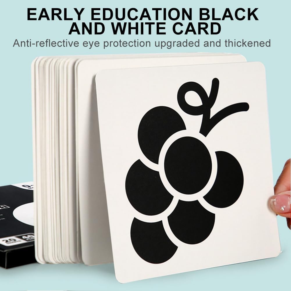 Black and White Baby Cards - High Contrast Visual Stimulation Set