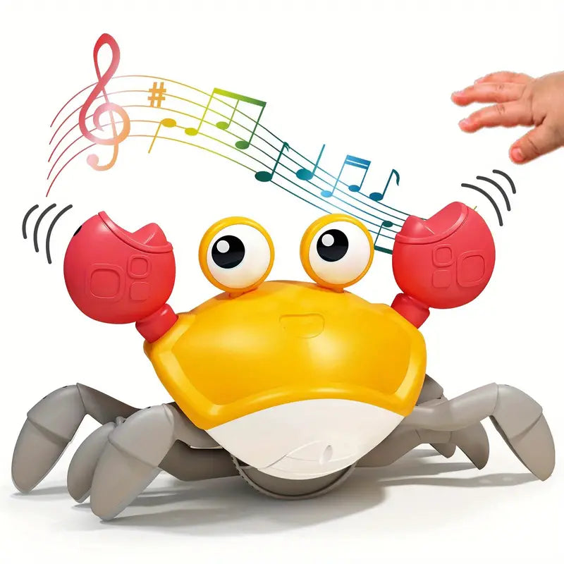 Crawling Crab Sensory Toy with Music and Motion