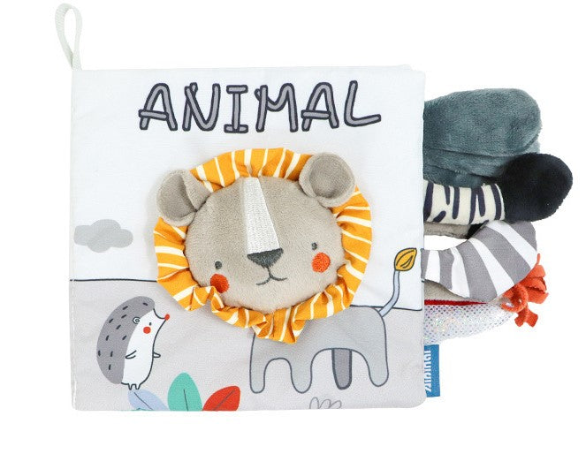 Baby Cloth Book with Animal Tails and Textures