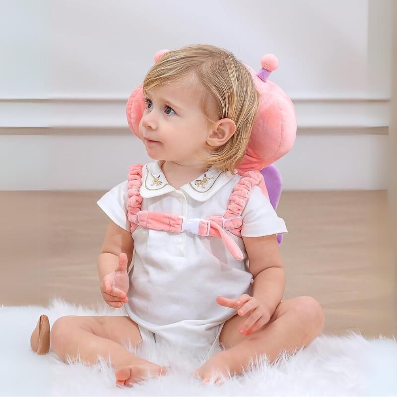 Baby Head Protector Backpack with Cushioned Bee Design