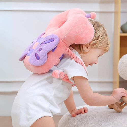 Baby Head Protector Backpack with Cushioned Bee Design