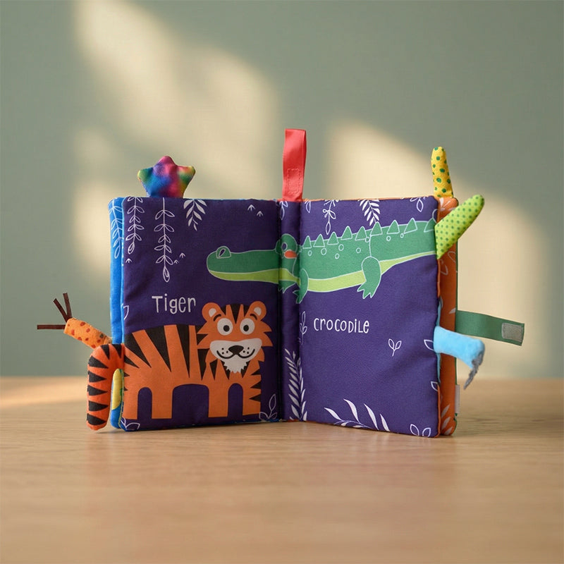 Soft Sensory Book with Textures and Colors for Babies