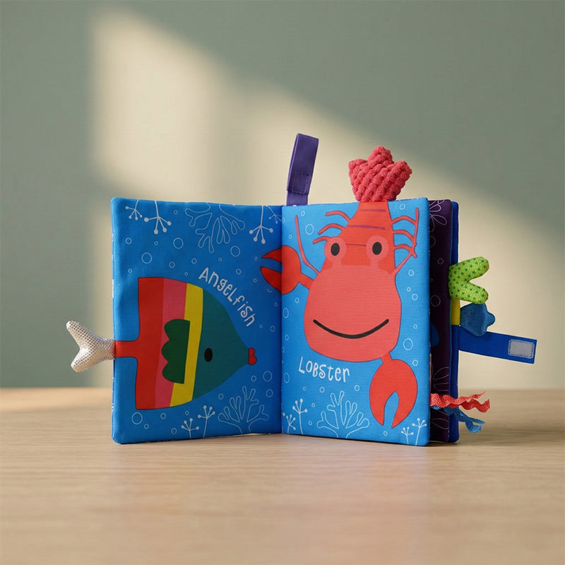 Soft Sensory Book with Textures and Colors for Babies