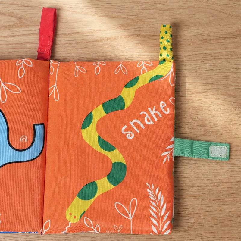 Soft Sensory Book with Textures and Colors for Babies