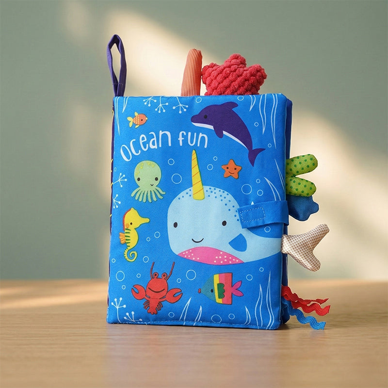 Soft Sensory Book with Textures and Colors for Babies