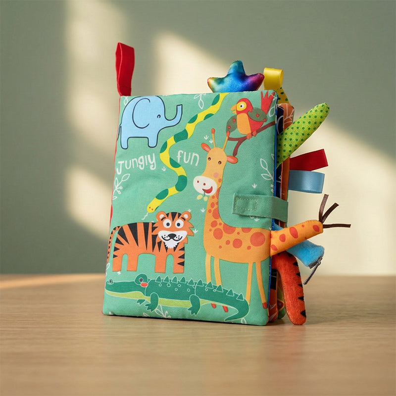Soft Sensory Book with Textures and Colors for Babies