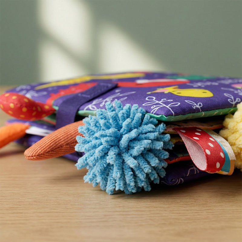 Soft Sensory Book with Textures and Colors for Babies