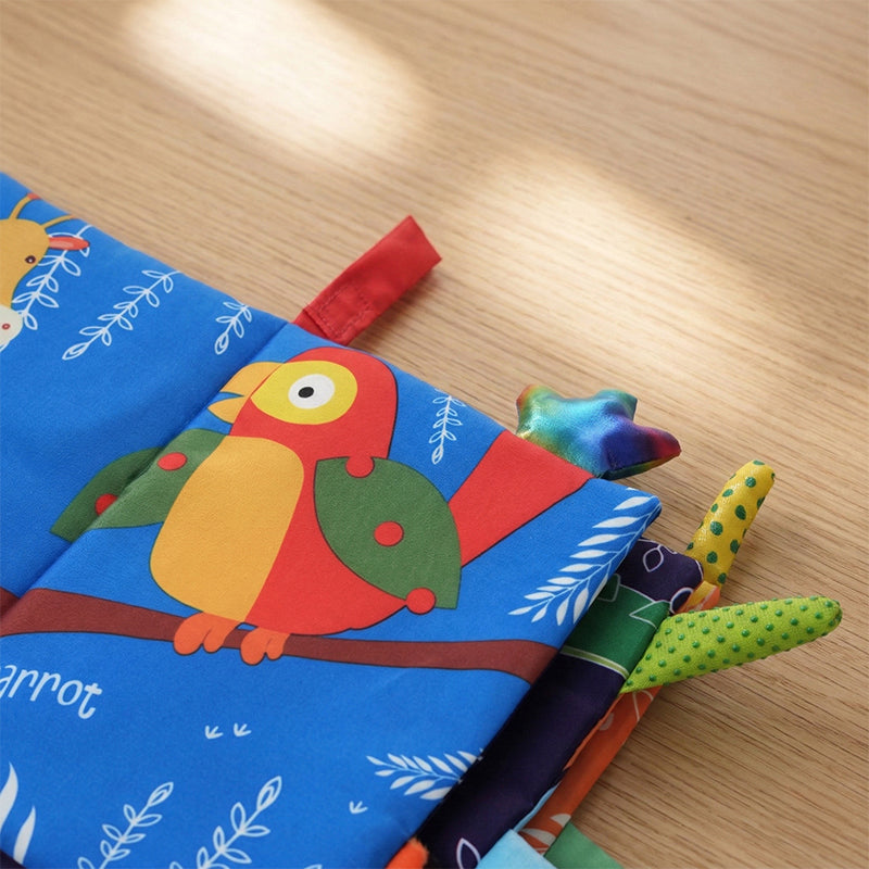 Soft Sensory Book with Textures and Colors for Babies