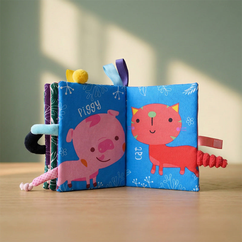 Soft Sensory Book with Textures and Colors for Babies