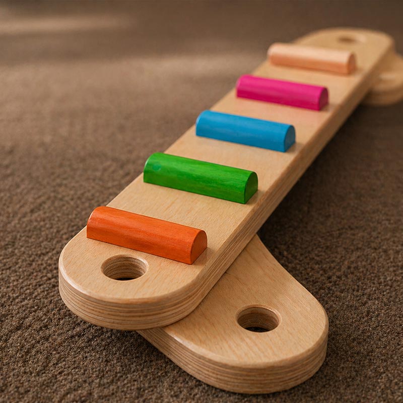 Balance Beam Toy with Stepping Stones for Active Play