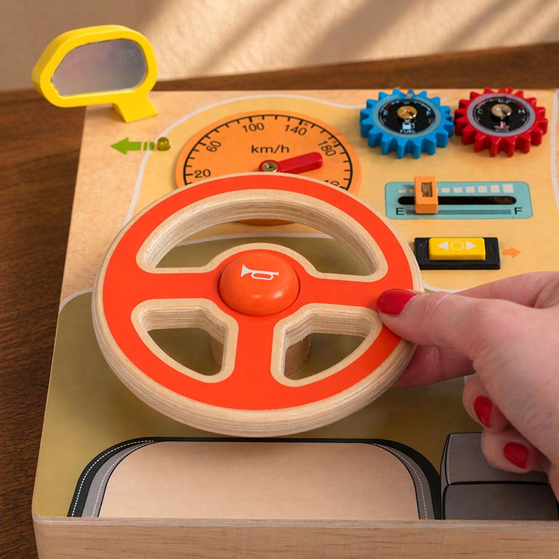 Interactive Dashboard Toy with Lights and Sounds