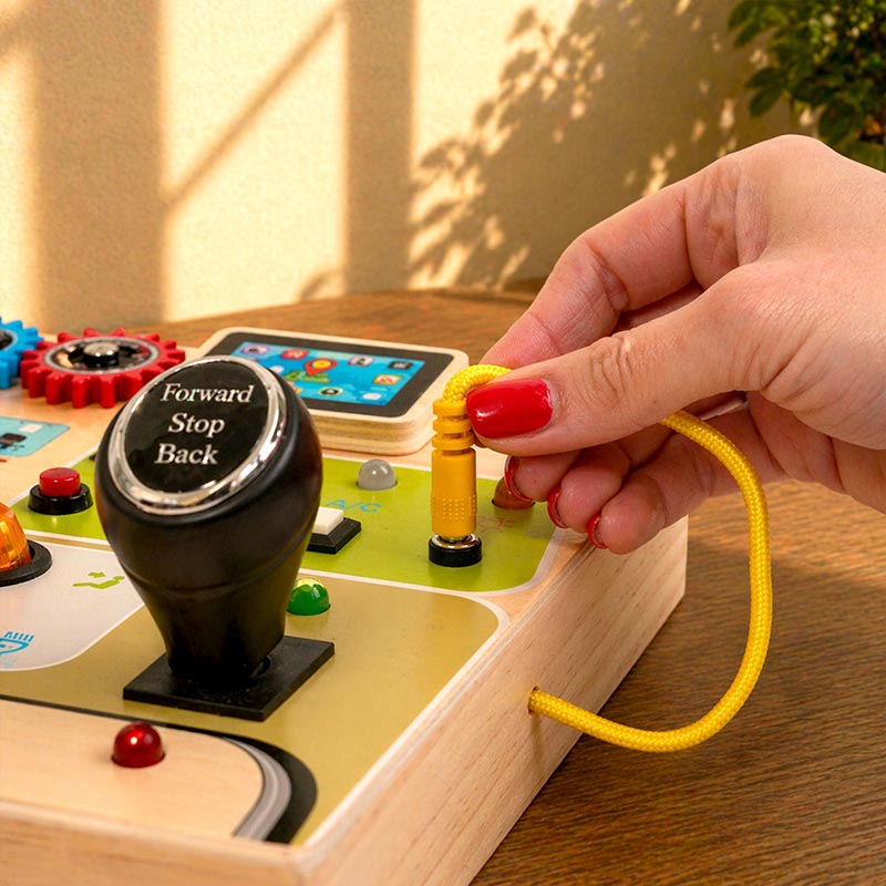 Interactive Dashboard Toy with Lights and Sounds