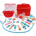 Wooden Doctor Kit with 26 Pretend Play Medical Tools