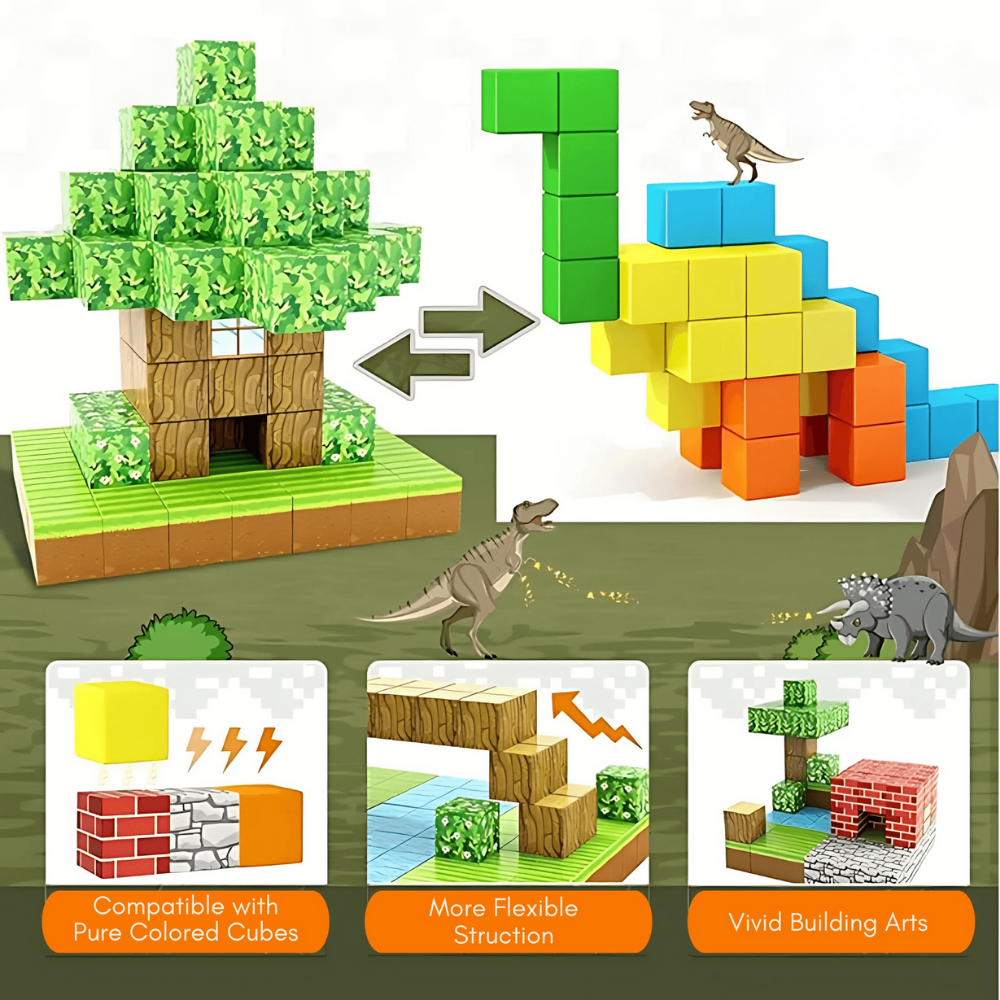 Magnetic Building Blocks Educational Construction Toy Set