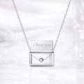 Necklace Envelope Pendant Message Charm Gift