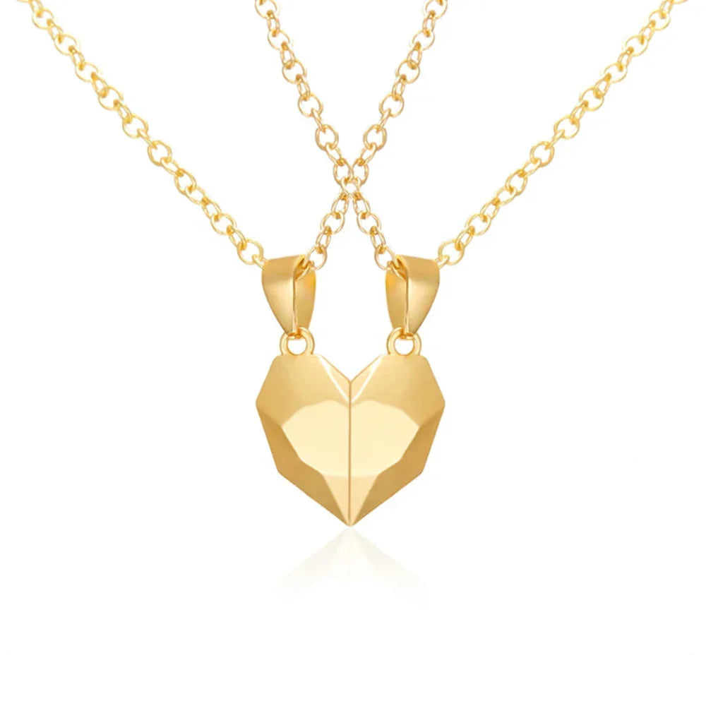 Necklace Magnetic Heart Couple Pendant Gift Set