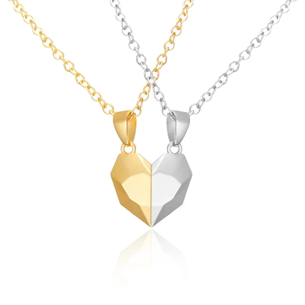 Necklace Magnetic Heart Couple Pendant Gift Set