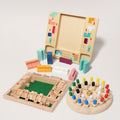 Wooden Brain Game Bundle, Three Logic Games Set