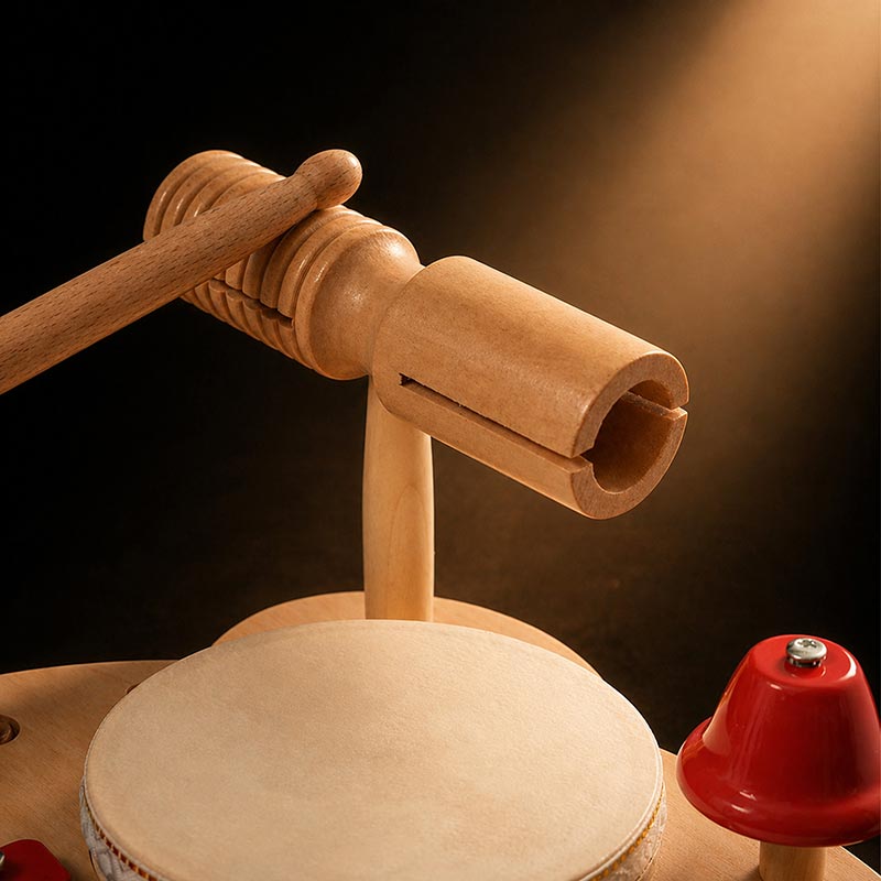 Wooden Percussion Set with Xylophone and Drums