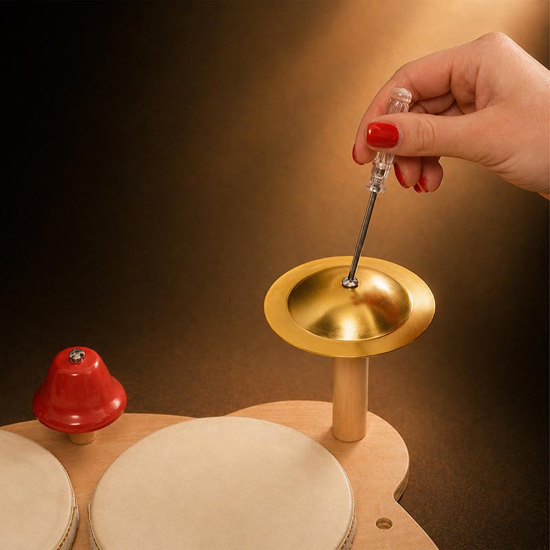 Wooden Percussion Set with Xylophone and Drums