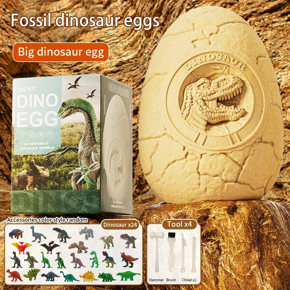 Dinosaur Egg Excavation Kit with Colorful Dinos Inside