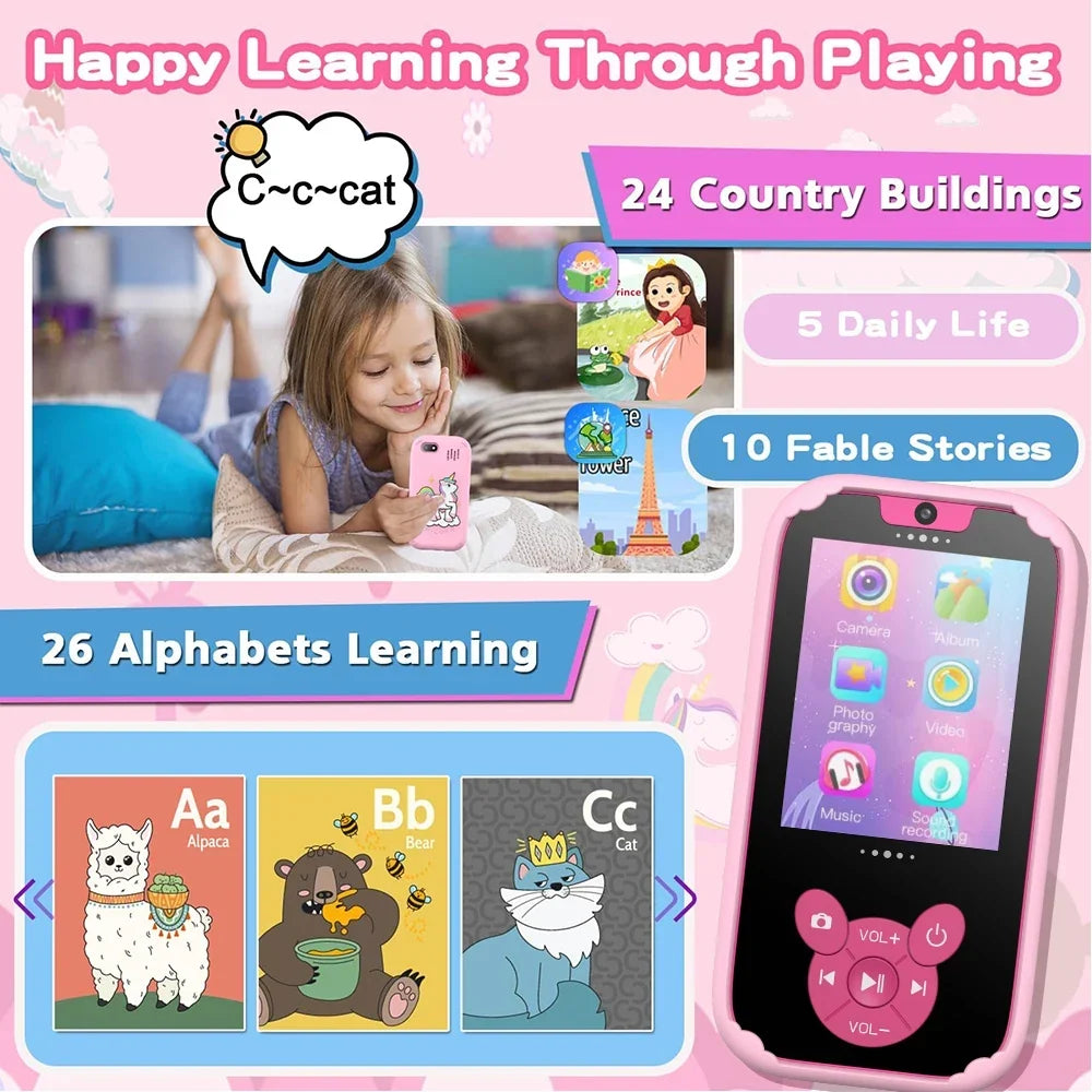 Kids Educational Phone with Camera and Learning Games