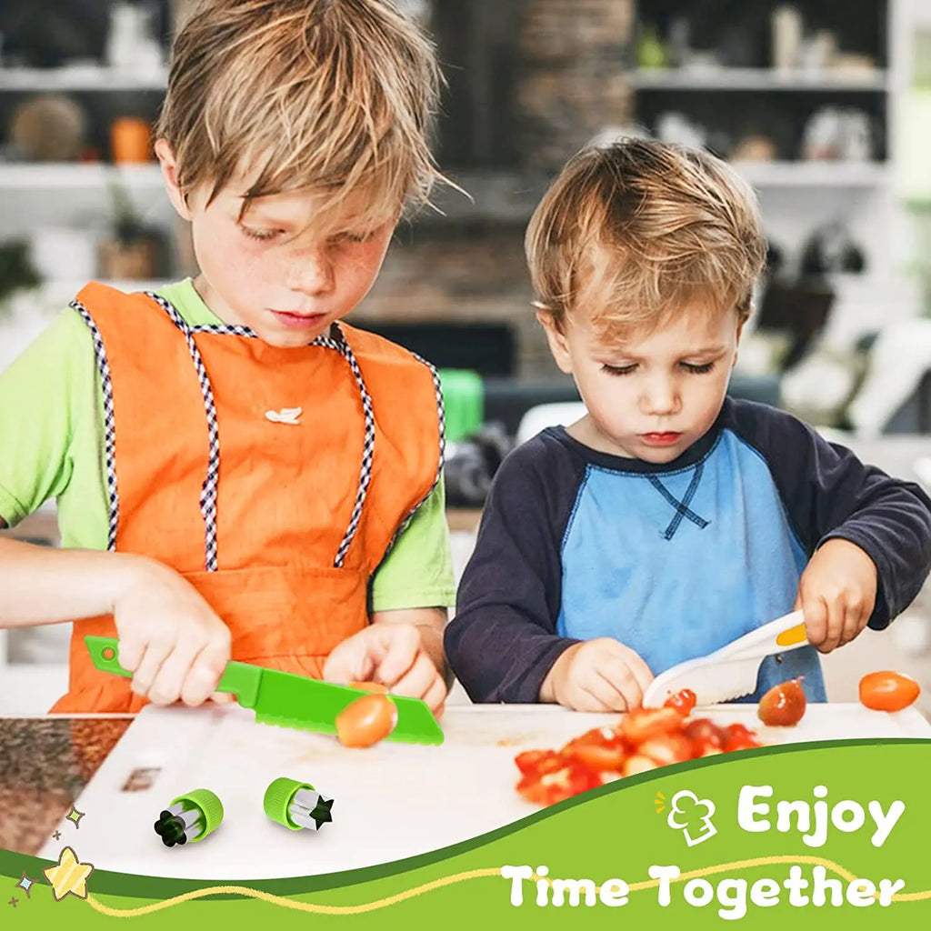 Toddler Kitchen Tools Set with Knives and Cutting Boards