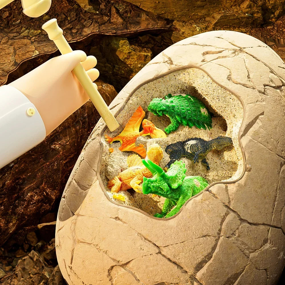 Dinosaur Egg Excavation Kit with Colorful Dinos Inside