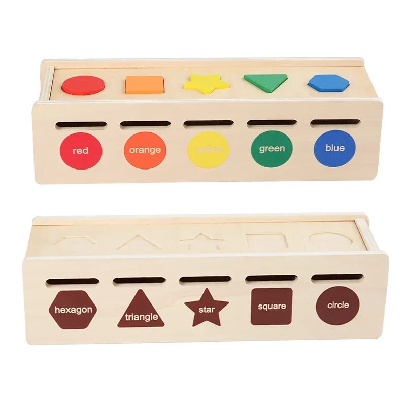 Shape Sorter Toy with Color Recognition and Cards