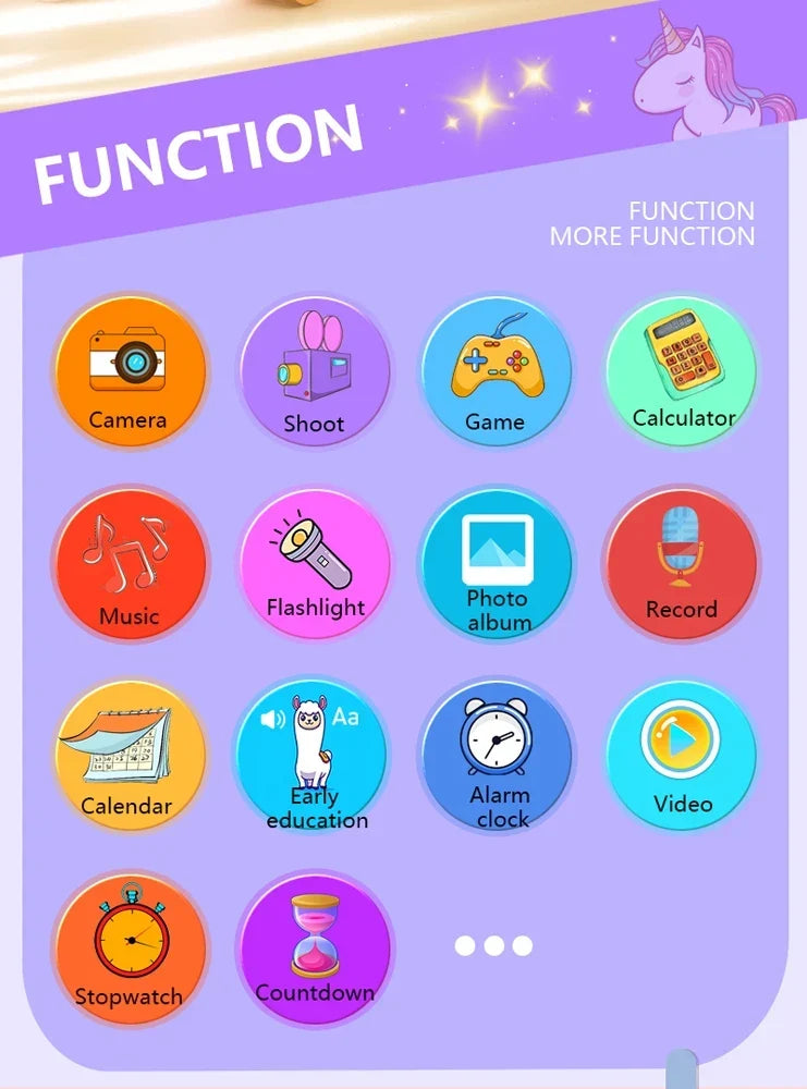 Kids Educational Phone with Camera and Learning Games