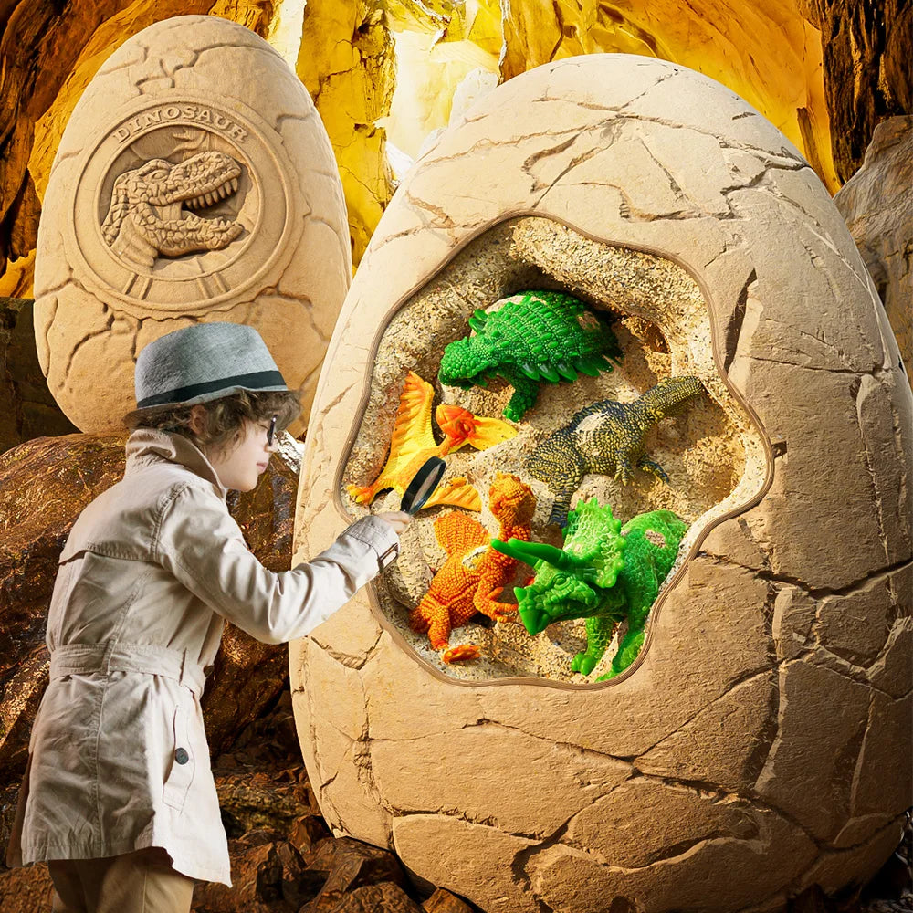 Dinosaur Egg Excavation Kit with Colorful Dinos Inside