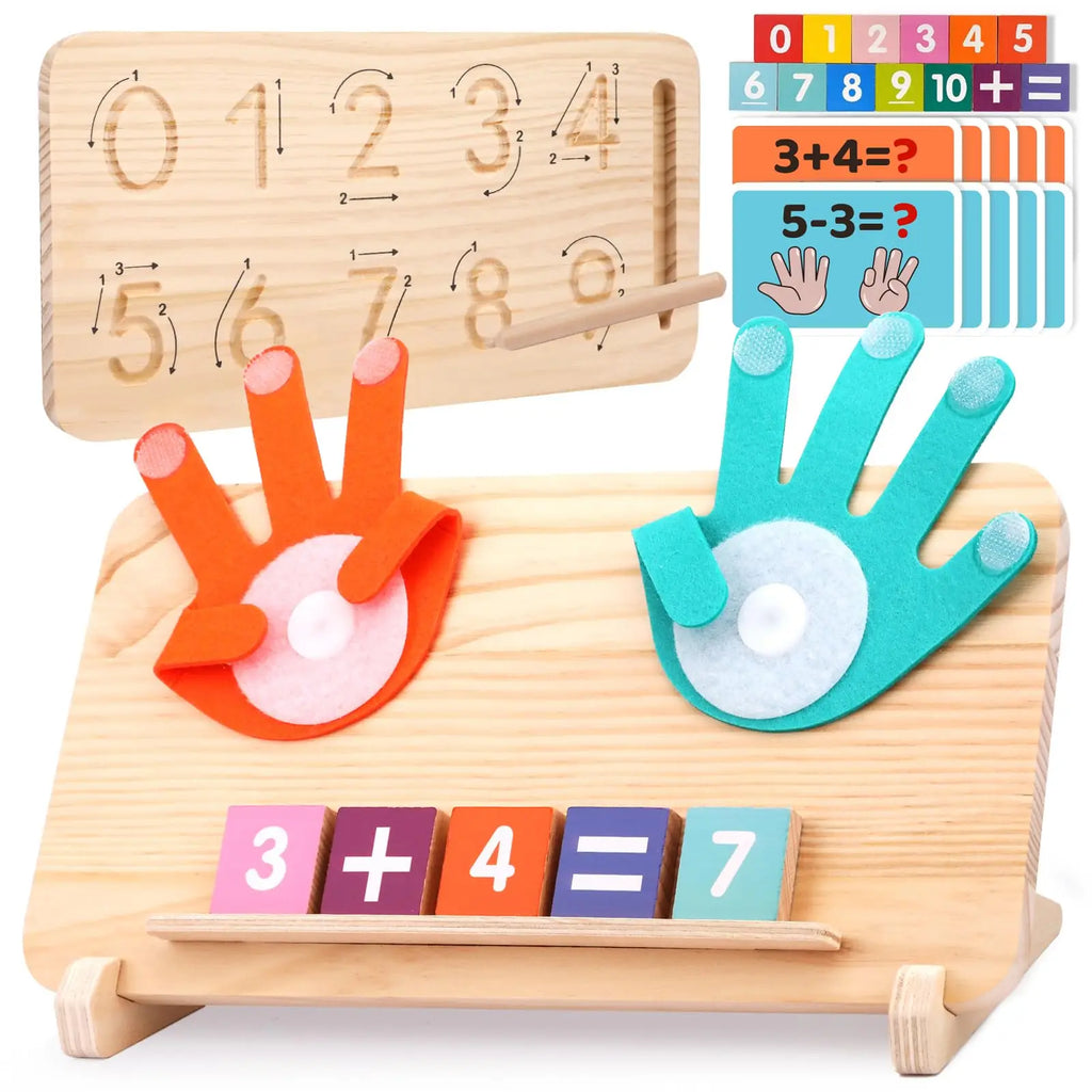 Counting Toy with Hands and Number Blocks