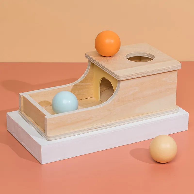 Wooden Object Permanence Box Set with Multiple Activities