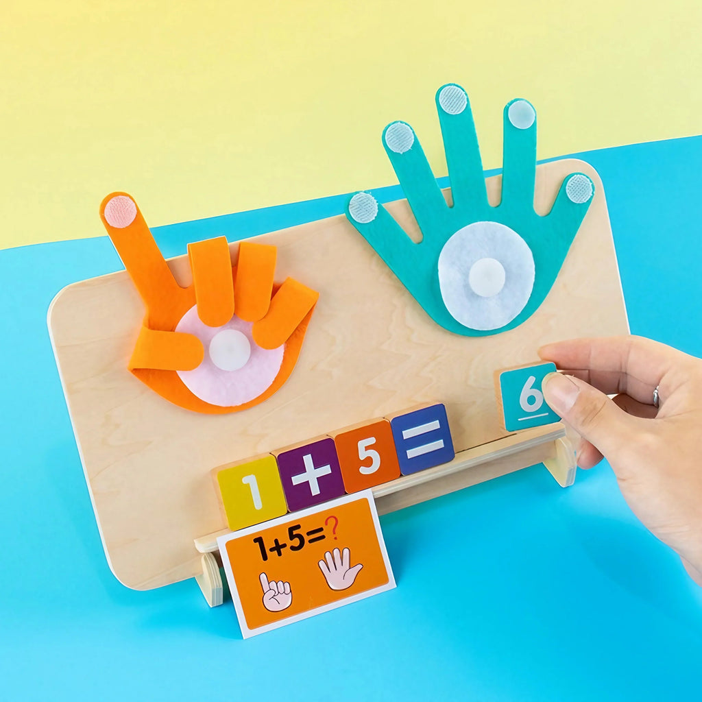 Counting Toy with Hands and Number Blocks