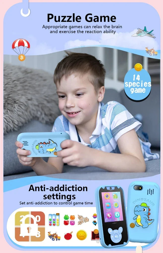 Kids Educational Phone with Camera and Learning Games