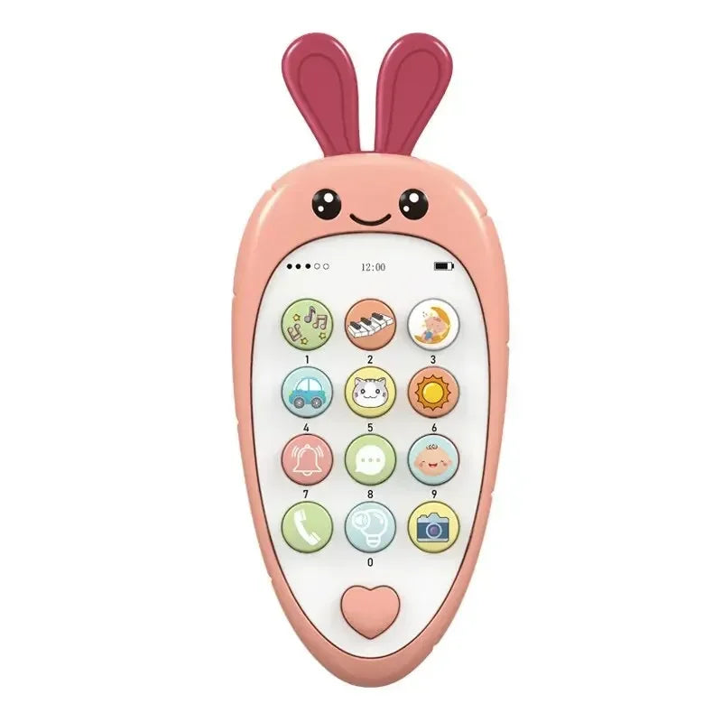 Baby Toy Phone with Sounds, Bunny Carrot Design