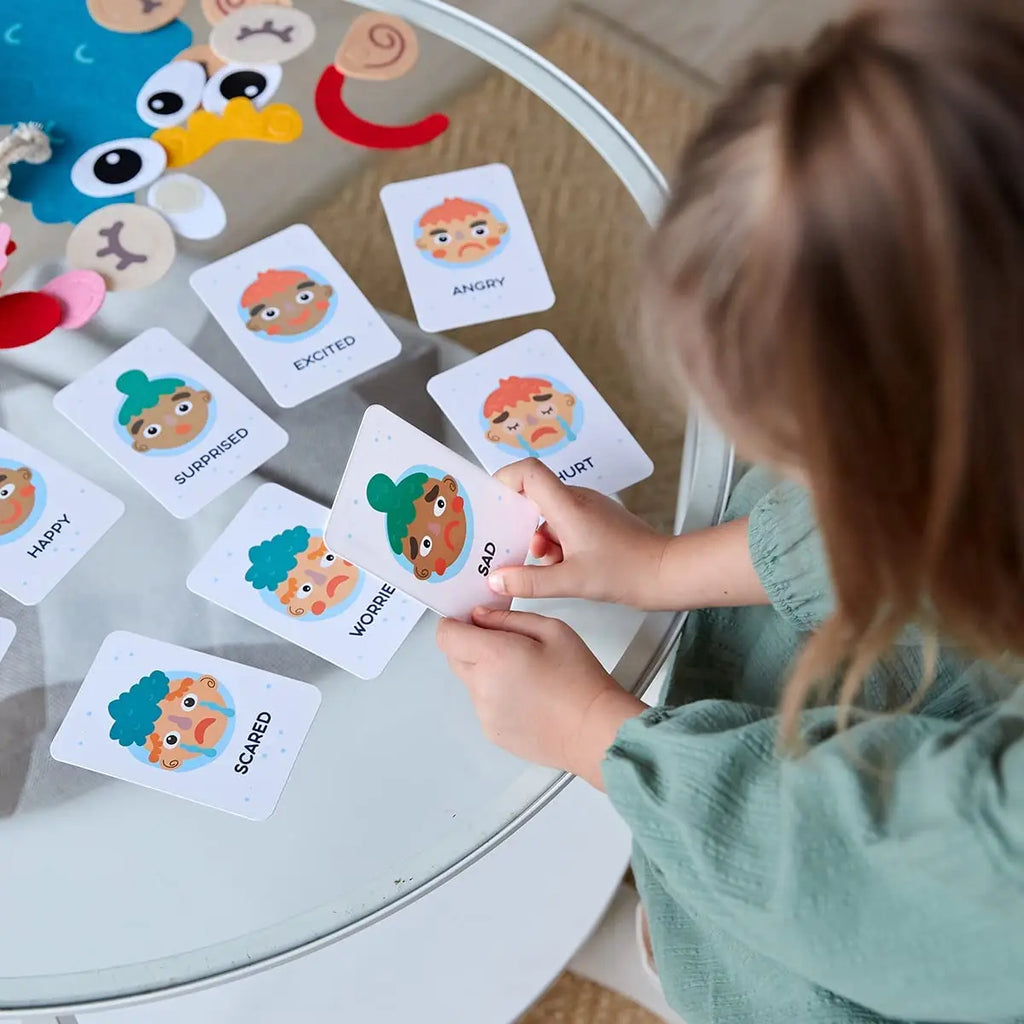 Emotion Learning Toy with Interchangeable Felt Faces