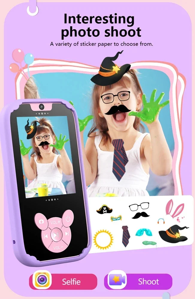 Kids Educational Phone with Camera and Learning Games