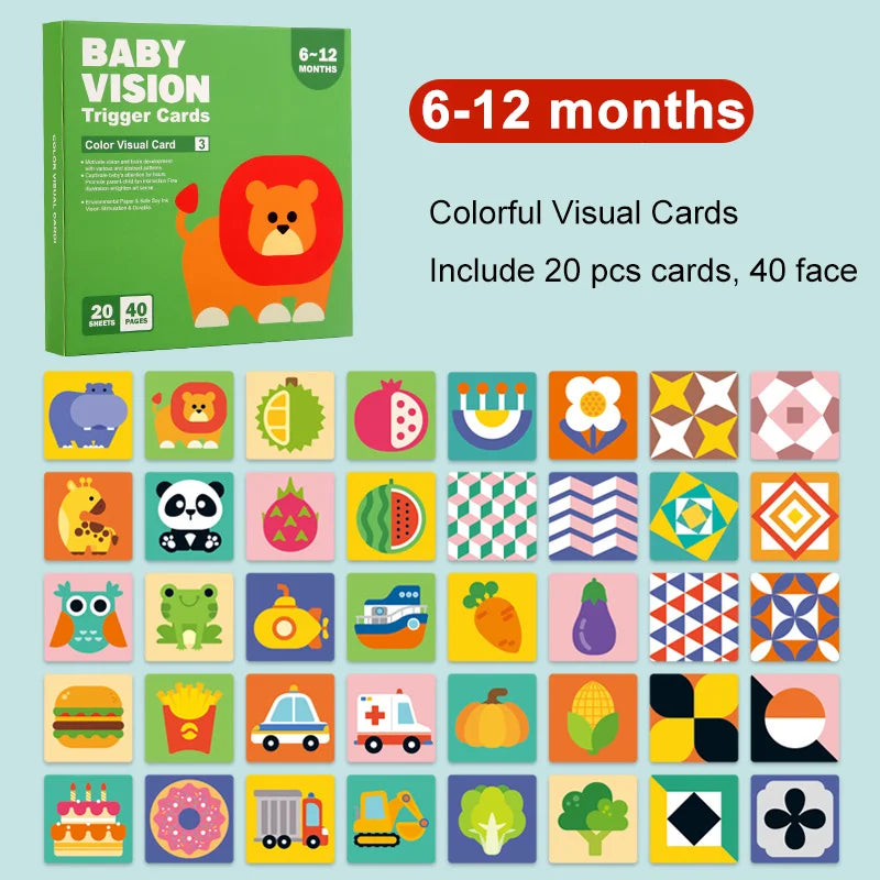 Black and White Baby Cards - High Contrast Visual Stimulation Set