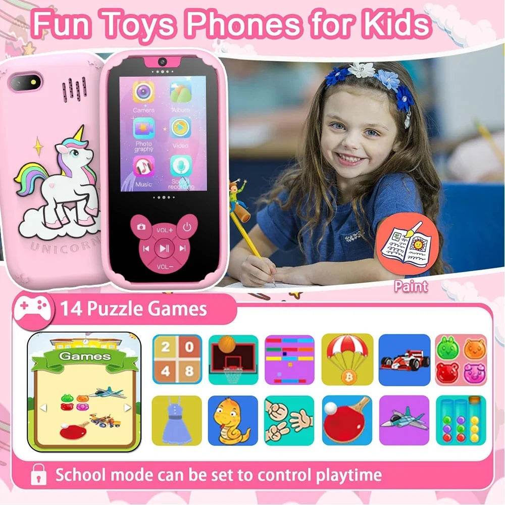 Kids Educational Phone with Camera and Learning Games
