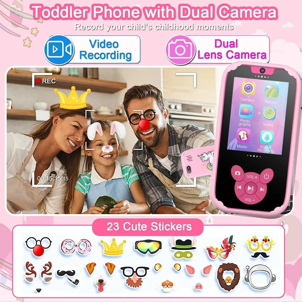 Kids Educational Phone with Camera and Learning Games