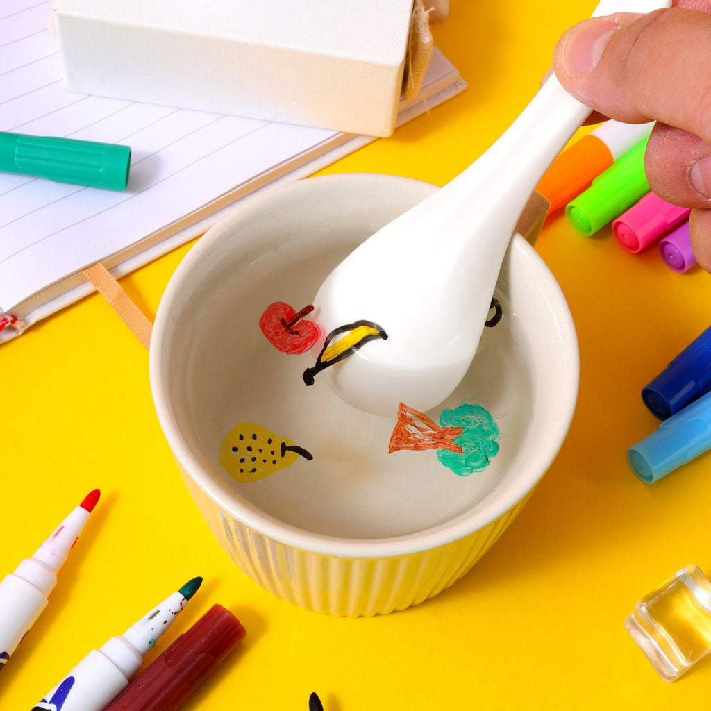 Water Floating Pens Set with 12 Colors and Spoon