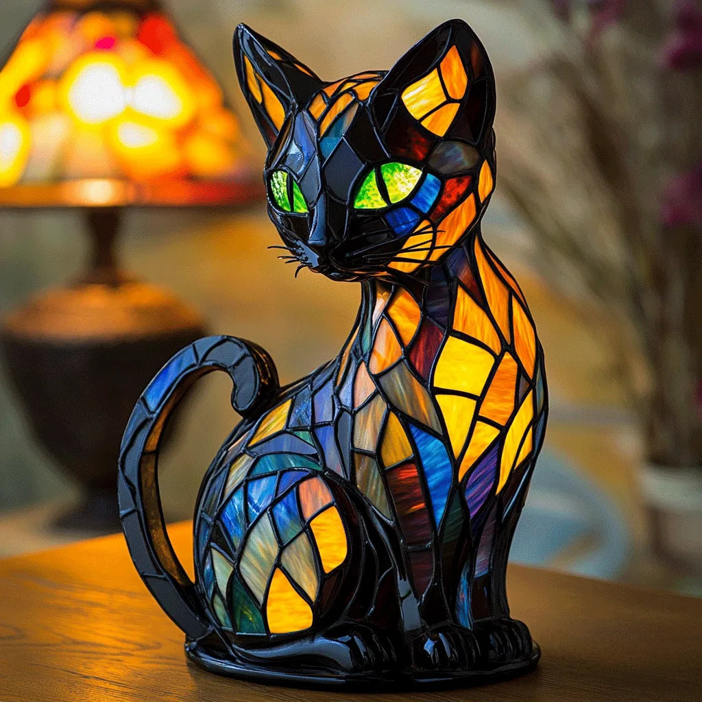 Table Lamp Cat Decorative Indoor Accent Light