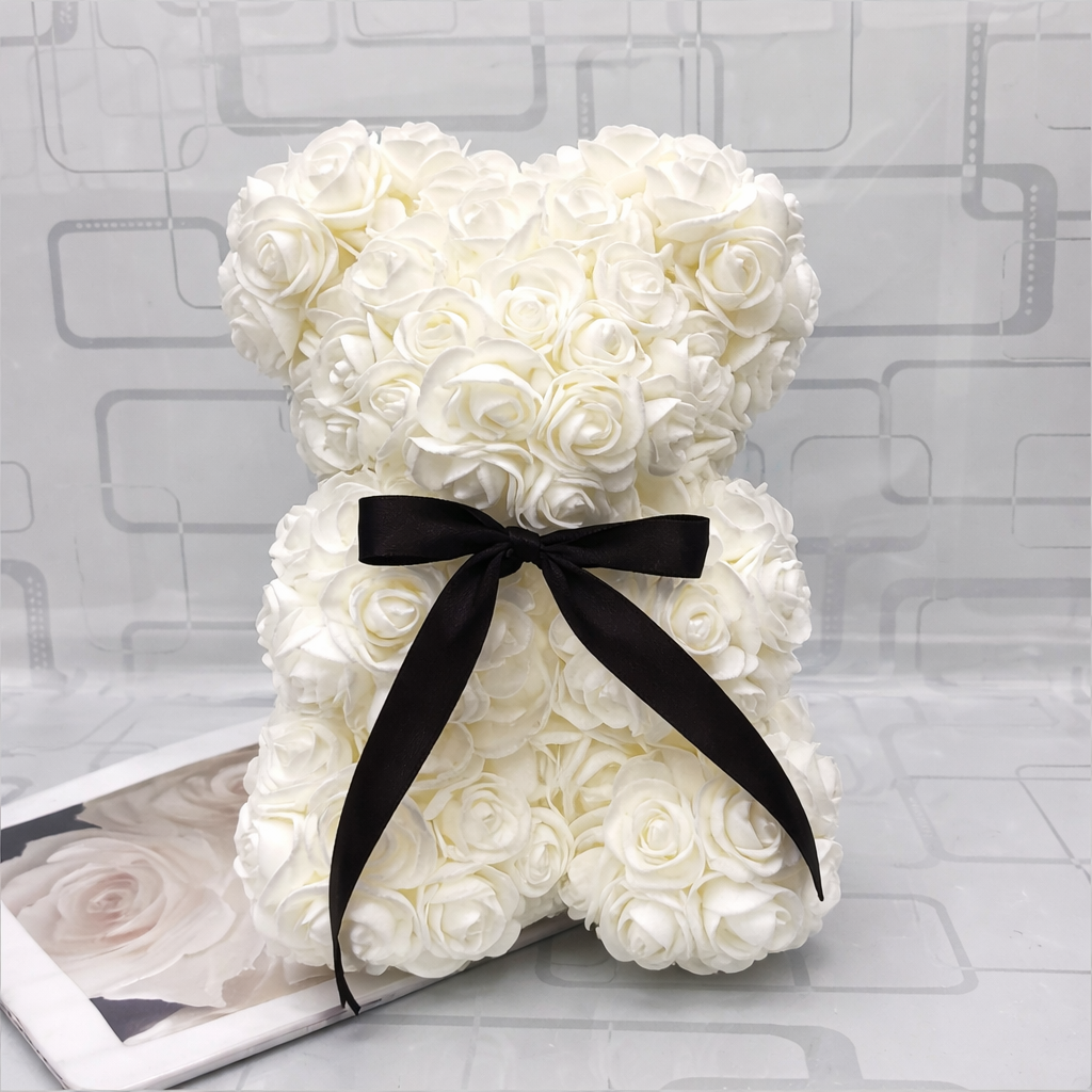 Teddy Bear Rose Bear Valentines Day Gift Box Decor