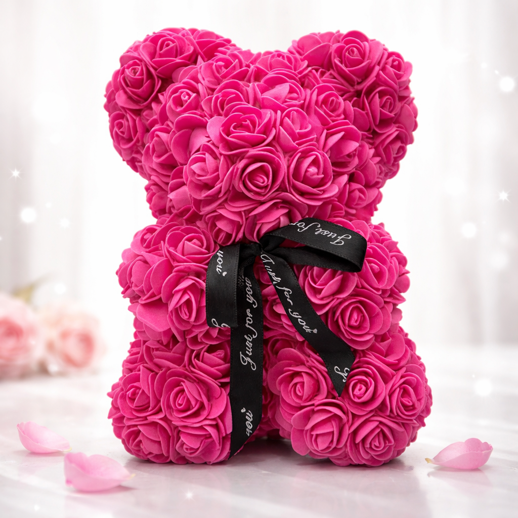 Teddy Bear Rose Bear Valentines Day Gift Box Decor