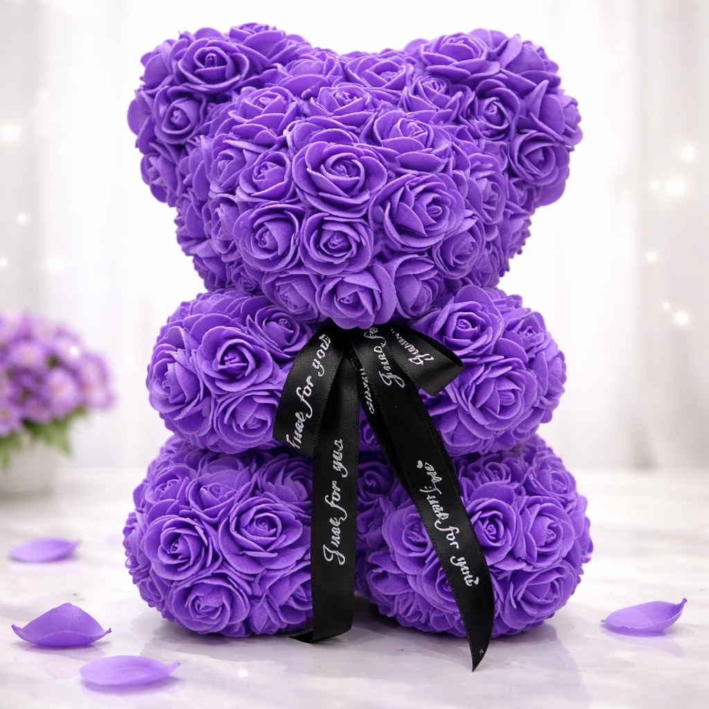 Teddy Bear Rose Bear Valentines Day Gift Box Decor