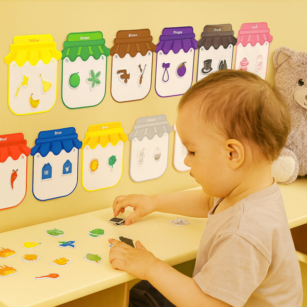Toy Magnetic Sticker Color Sorting Board Learning Set